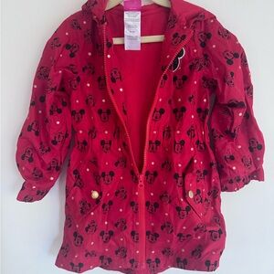 Kids Red Disney Minnie Mouse Jacket, Size 4